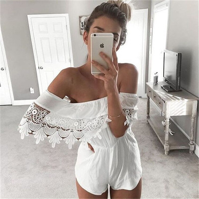 Sexy White Lace Jumpsuit