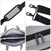 Business Laptop Bag Multi-Function Laptop Bag Handbag D8130W 14.1'' Gray - Thumbnail 4