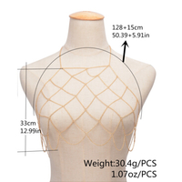 Beautiful Handmade Sexy Geometry Nets Body Chain Bust Chain for Beach - Thumbnail 1