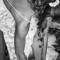 Beach Wedding Dress Backless Chiffon Lace Summer Bridal Dress - Thumbnail 3