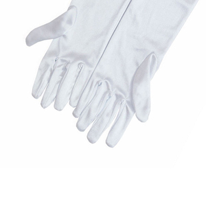 Audrey Hepburn-the Premium Breakfast at Tiffany's Long White Satin Gloves - Thumbnail 4