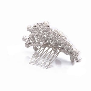 Audrey Hepburn-the Breakfast at Tiffany's Holly Golightly Pearl Tiara Costume Hair Piece - Thumbnail 8