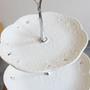 Ceramics 3 Layers Plate SILVER Rack English High Tea Style Home Party Cafe Use - Thumbnail 2