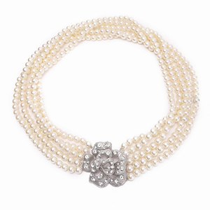 Audrey Hepburn-the Breakfast at Tiffany's Holly Golightly Multi Strand Pearl Necklace