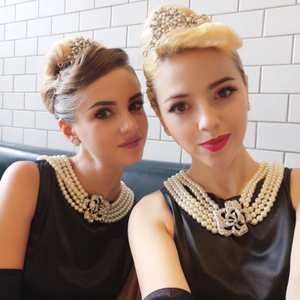 Audrey Hepburn-the Breakfast at Tiffany's Holly Golightly Multi Strand Pearl Necklace - Thumbnail 2