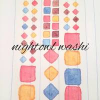 Watercolor Squares washi - Thumbnail 1