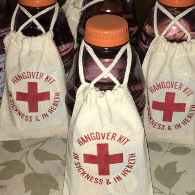 Hangover kit bags