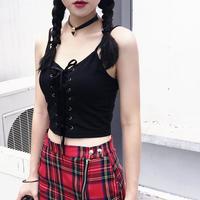 Lace up Crop Top - Thumbnail 3