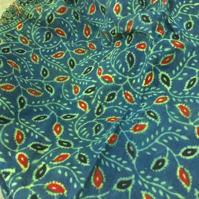 Summer scarf in hand block Ajrak prints