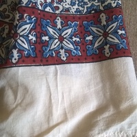 Summer scarf in hand block Ajrak prints - Thumbnail 1