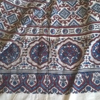 Summer scarf in hand block Ajrak prints - Thumbnail 3