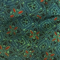 Summer scarf in hand block Ajrak prints - Thumbnail 1