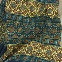 Summer scarf in hand block Ajrak prints - Thumbnail 2