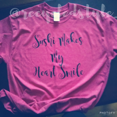 Sushi Makes Me Happy Tee