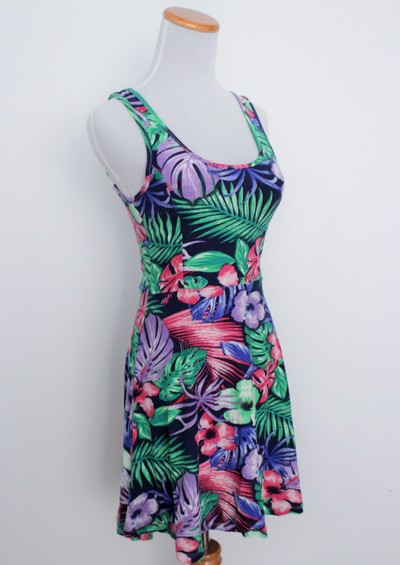 Tropical Fit N' Flare Dress