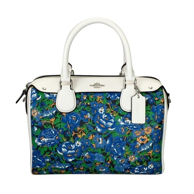 COACH Hand-painted Floral Crossbody Satchel