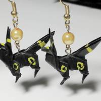 Origami earrings: Umbreon - Thumbnail 2