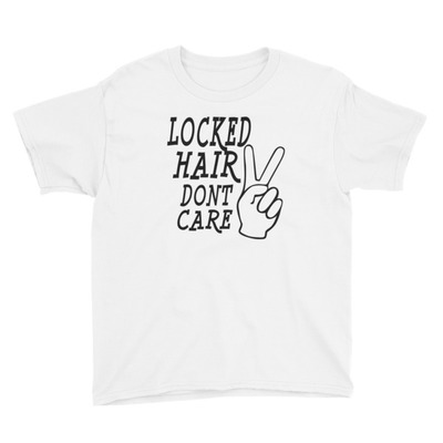 Locked hair youth short sleeve t-shirt