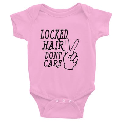 Locked hair infant bodysuit