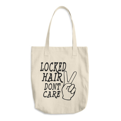 LOCKED HAIR Cotton Tote Bag