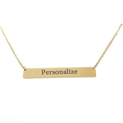 Custom bar necklace