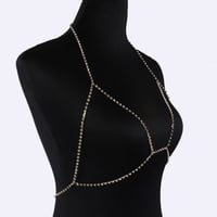 Sexy Crystal Body Chain Bikini Bust Chain - Thumbnail 3