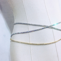 New Fashion Crystal Charming Waist Necklace Waistband - Thumbnail 2