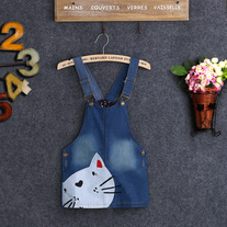 Kitty Overalls Dress - Thumbnail 2