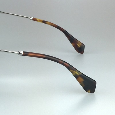 Miu miu "rasoir" round semi-rimless sunglasses