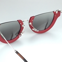 MIU MIU "Rasoir" Round Semi-rimless sunglasses - Thumbnail 3