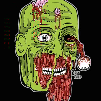 Colby zombie 8x10 high quality print signed by the artist - Thumbnail 5