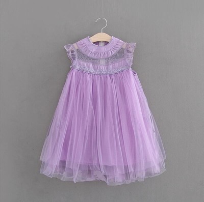Purple Madison Spring Lace Dress