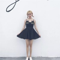 Black Cat gothic dress - Thumbnail 2