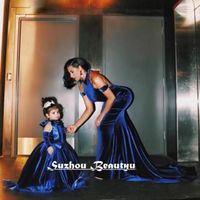 Sexy Royal Blue Prom Dress Evening Dress Off Shoulder Backless Prom Dress Evening Dresses  - Thumbnail 1