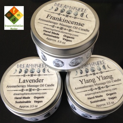 Aromatherapy massage oil candle 