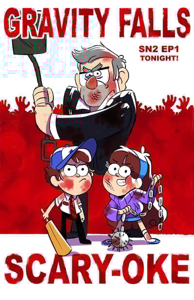 Gravity Falls: Scary-oke Mini Print