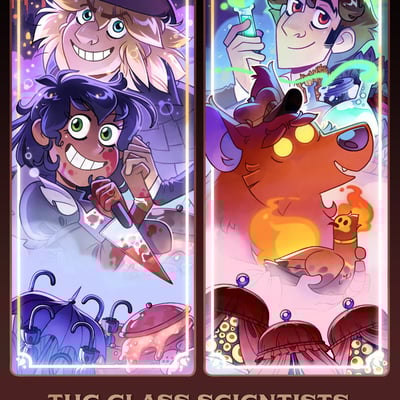 The glass scientists diptych large print