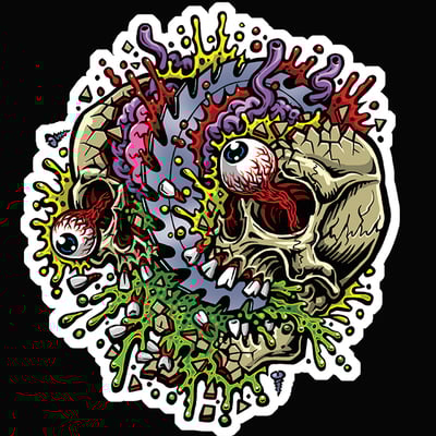 Buzz kill sticker (full color shaped vinyl) - Thumbnail 4