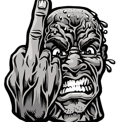 The finger sticker (full color shaped vinyl) - Thumbnail 3