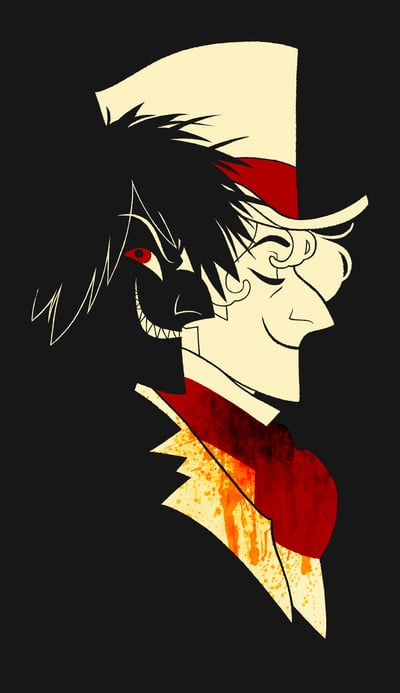 Jekyll and Hyde Silhouettes Medium Print