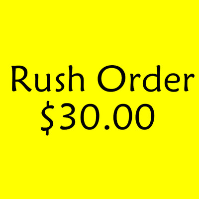 Rush order fee