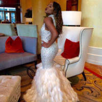 Luxury Halter Mermaid Prom Dress,Long Black Girl Prom Dresses,Charming Prom Dresses,Evening Dress Prom Gowns,Formal Women Dress,prom dress - Thumbnail 2