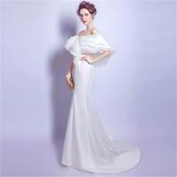 Elegant Prom Dress Long Evening Dresses for Wedding Women Off Shoulder Prom Party Gowns - Thumbnail 2