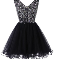 Pretty Beading A-Line Homecoming Dress,Short Prom Dresses,Graduation Dress - Thumbnail 1