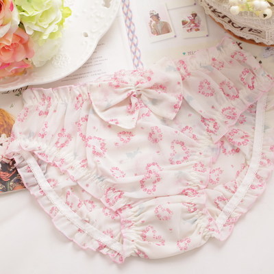 3pcs women's sexy underwear chiffon briefs underpants panties #0361