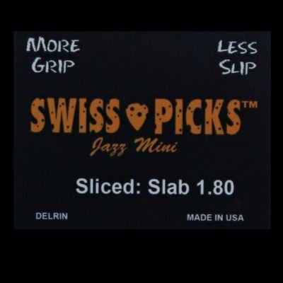 Sharp cheddar jazz mini 12 picks sliced slab 1.80mm