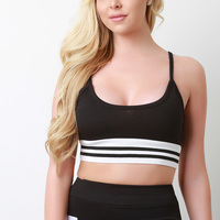 Knit Trim Crop Top - Thumbnail 3