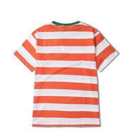 Free Shipping-VINTAGE ORANGE STRIPED TEE - Thumbnail 1