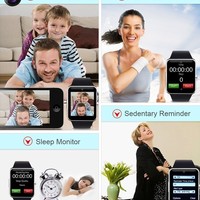 GT08 Smart Watch Phone Receive/Make calls, Music Player Video Record Pedometer, Sedentary Remind - For Android iOS  - Thumbnail 3