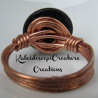 Yellow Golden Button Ring - Thumbnail 1